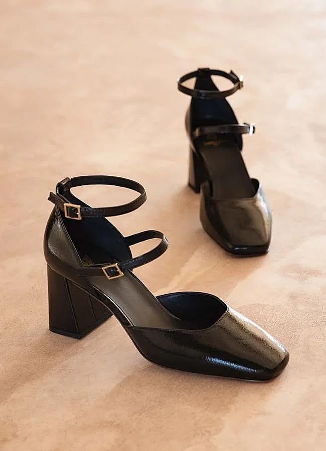 Imagen - Merceditas de tacón ancho color negro