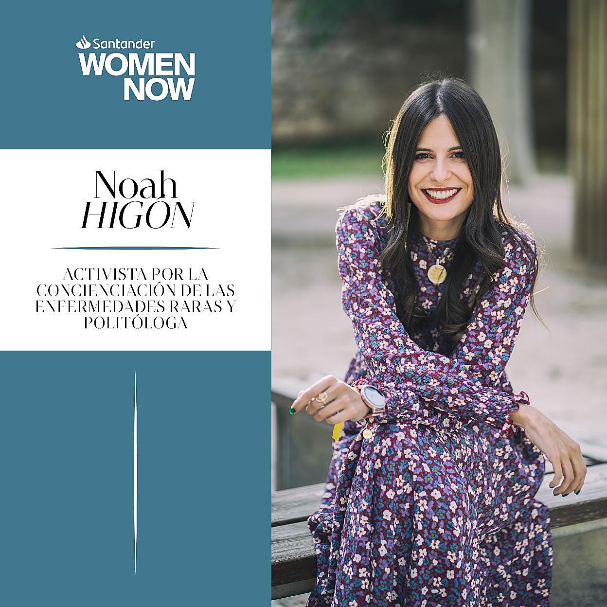 Noah Higón participará en Santander WomenNOW.