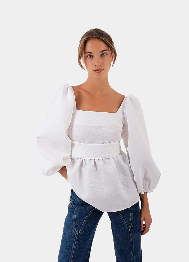 Imagen - Blusa blanca Cecile de Laagam.