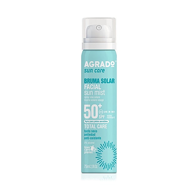 Bruma Facial SPF50+ de Agrado.