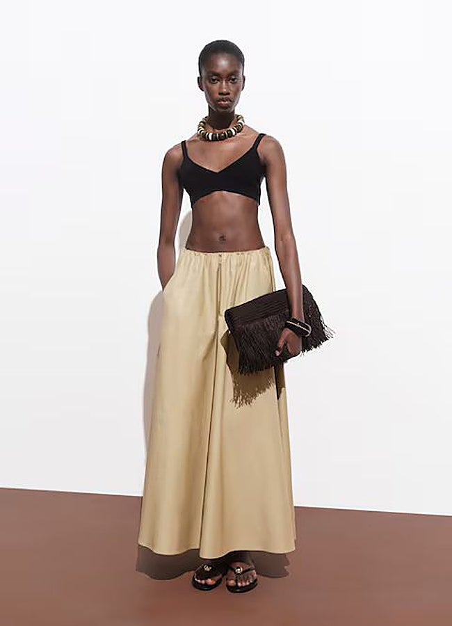 Imagen - Falda algodón evasé Mango.
