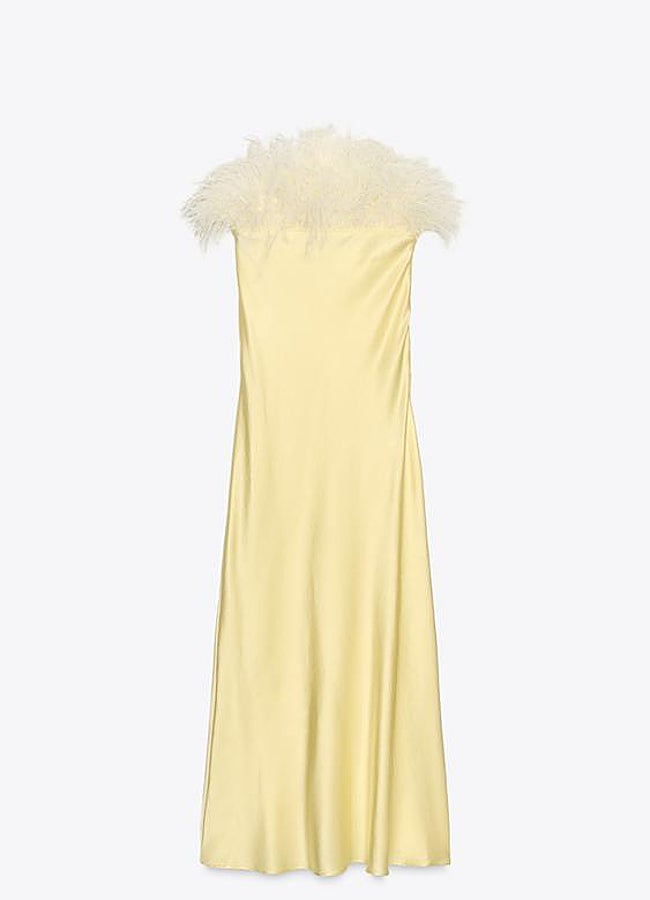 Imagen - Vestido plumas Zara.