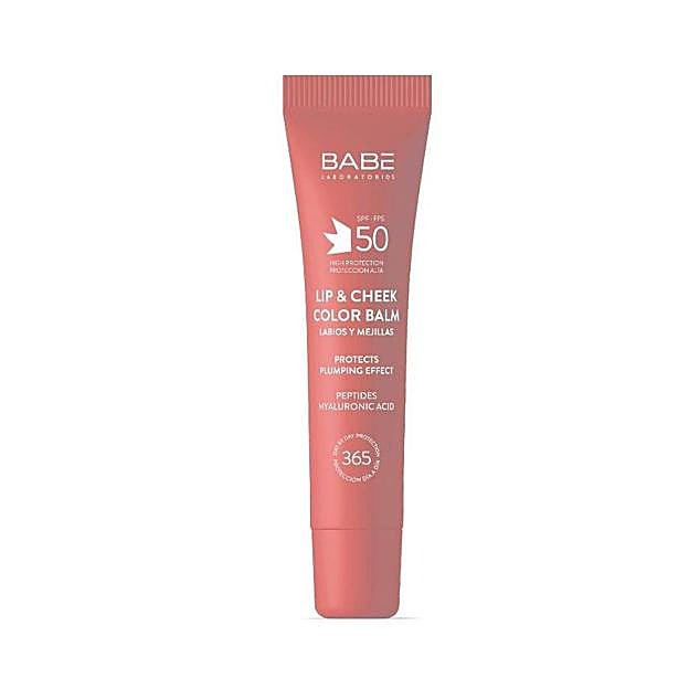 Lip & Cheek Color Balm SPF50 de Laboratorios Babé. Precio: 7,99 euros
