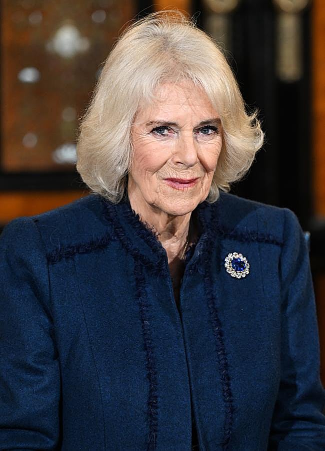 Imagen - La reina Camilla con el broche del príncipe Alberto. Foto: Getty.