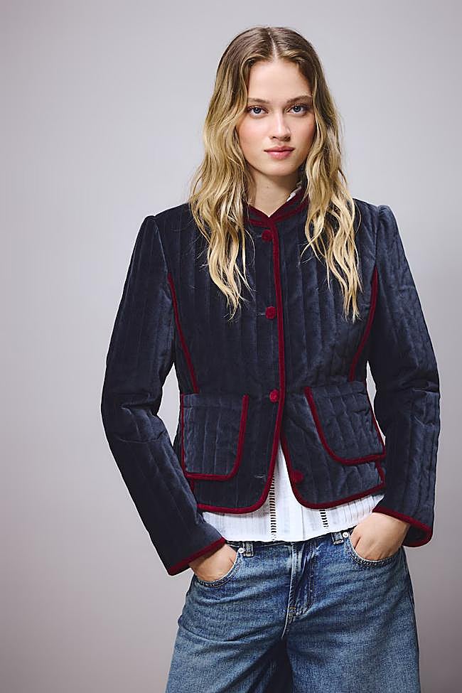 Blazer en terciopelo de Green Coast.