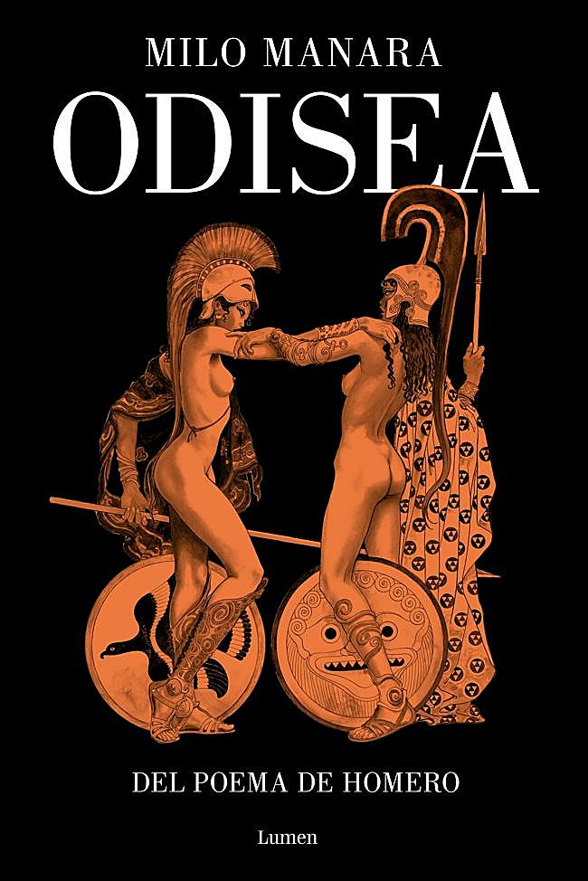 Portada de la novela gráfica de Milo Manara sobre La Odisea.