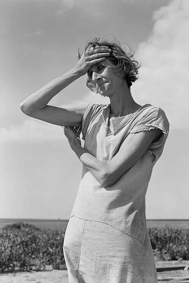 Mujer migrante. Cerca de Childress, Texas, 1938 de Dorothea Lange