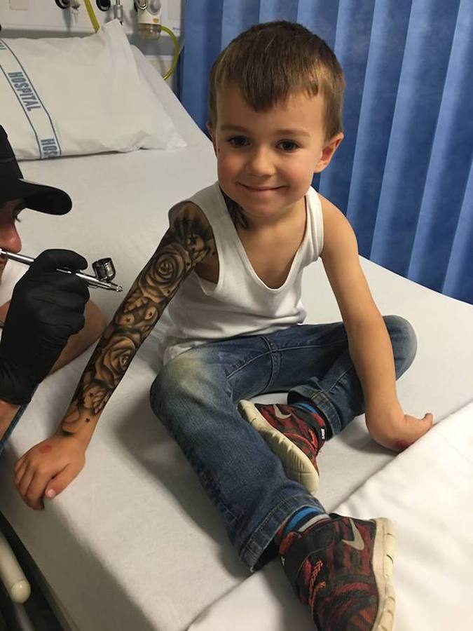 Tatuajes temporales para niños hospitalizados