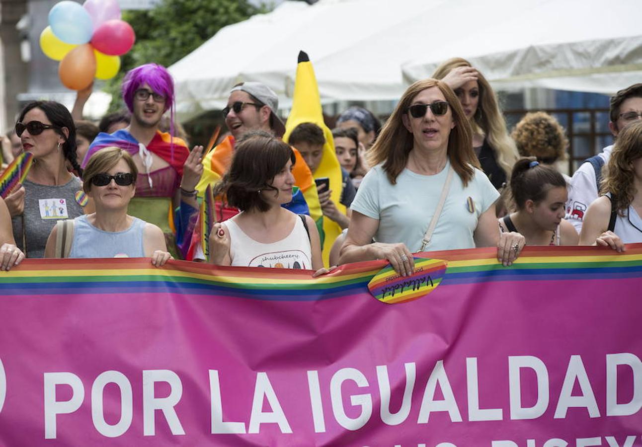 Participantes de la Marcha del Orgullo Gay en Valladolid.