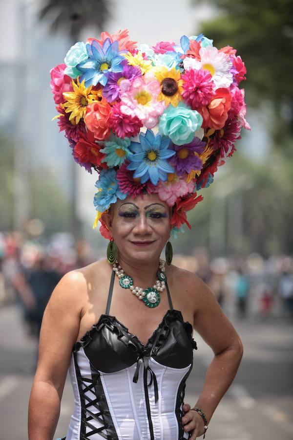 Un participante de la Marcha del Orgullo Gay en México.