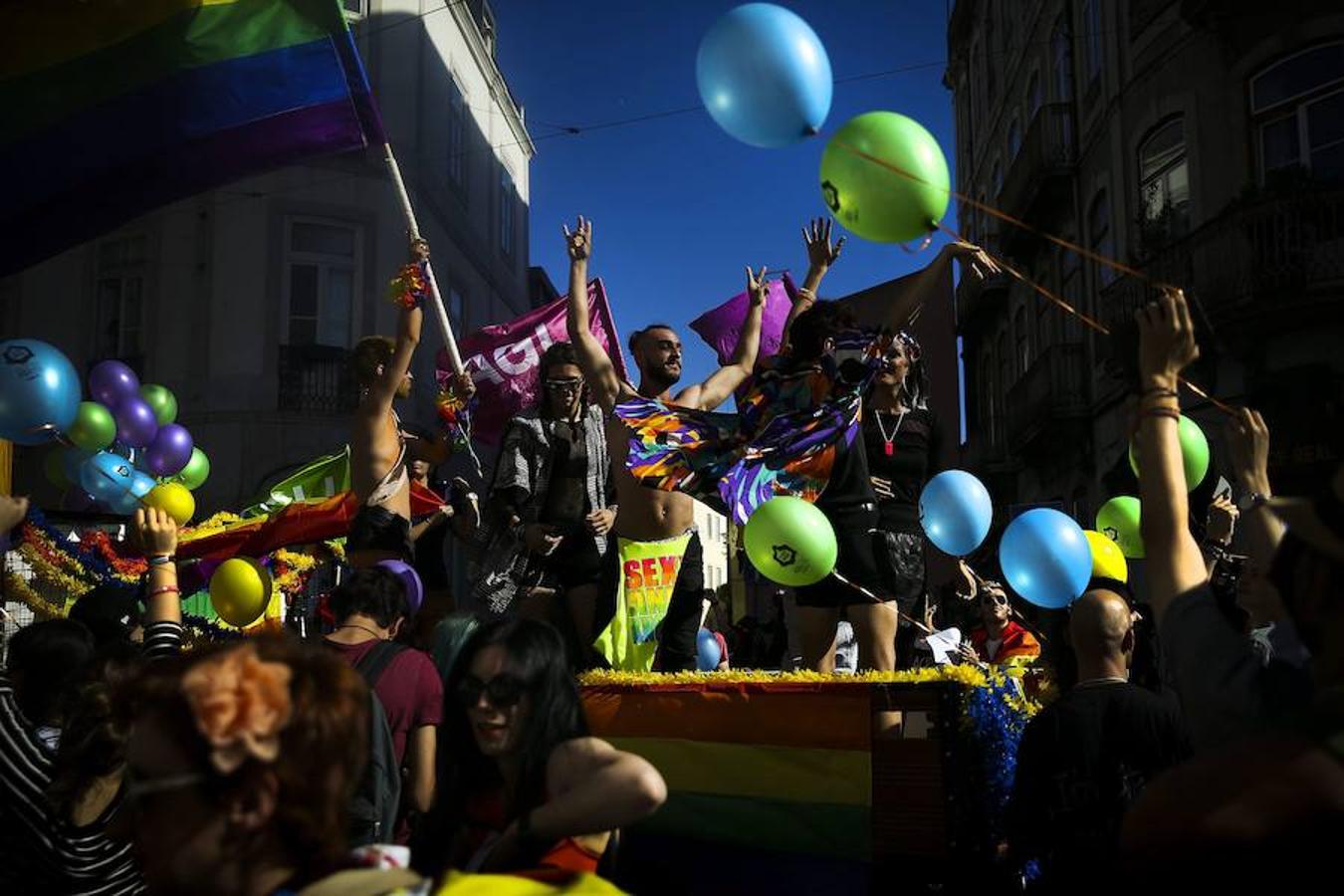 Marcha del Orgullo Gay en Lisboa.