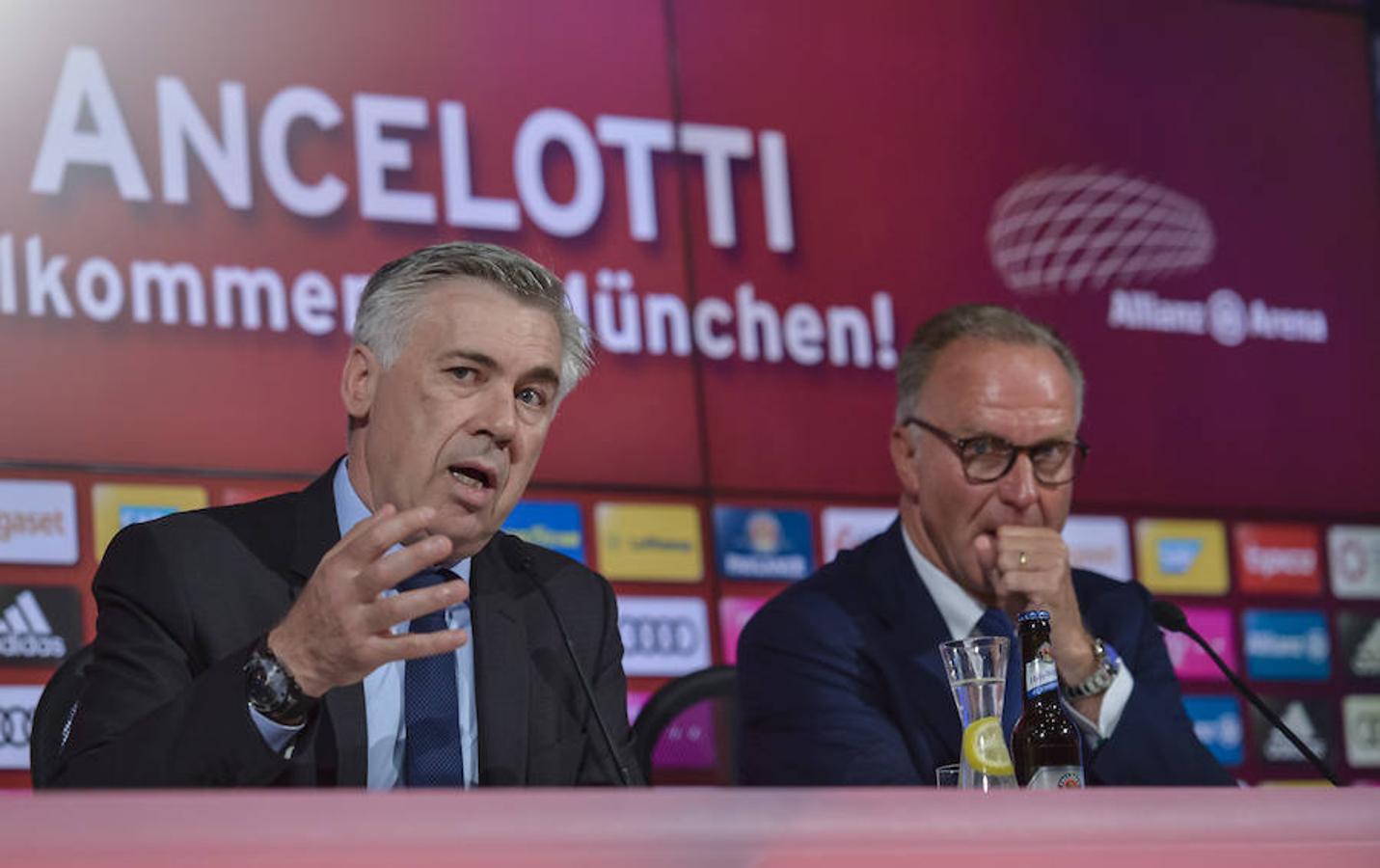 Carlo Ancelotti presentado como nuevo técnico del Bayern de Múnich