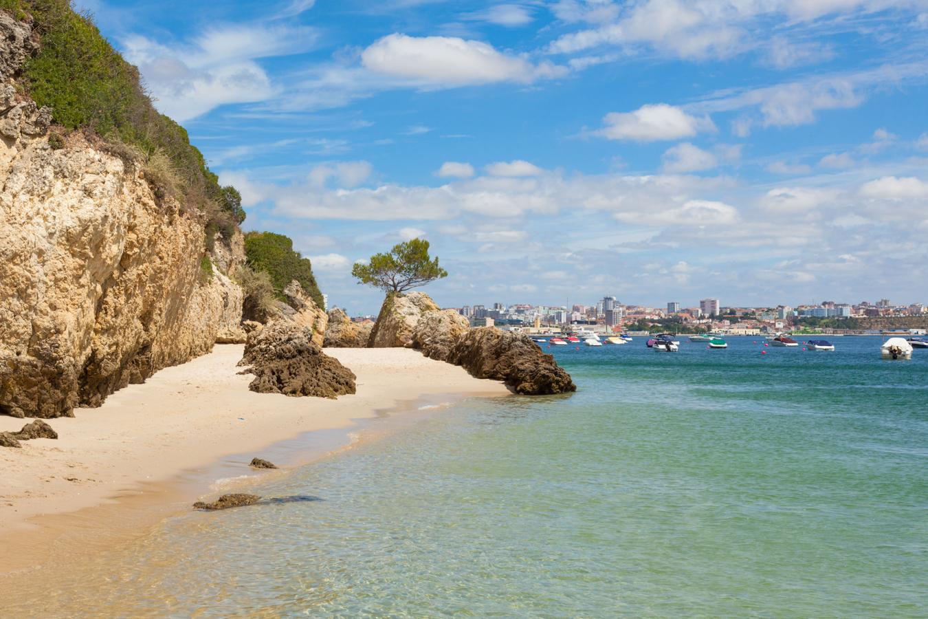 Playa de Setubal cerca de Lisboa, Portugal.