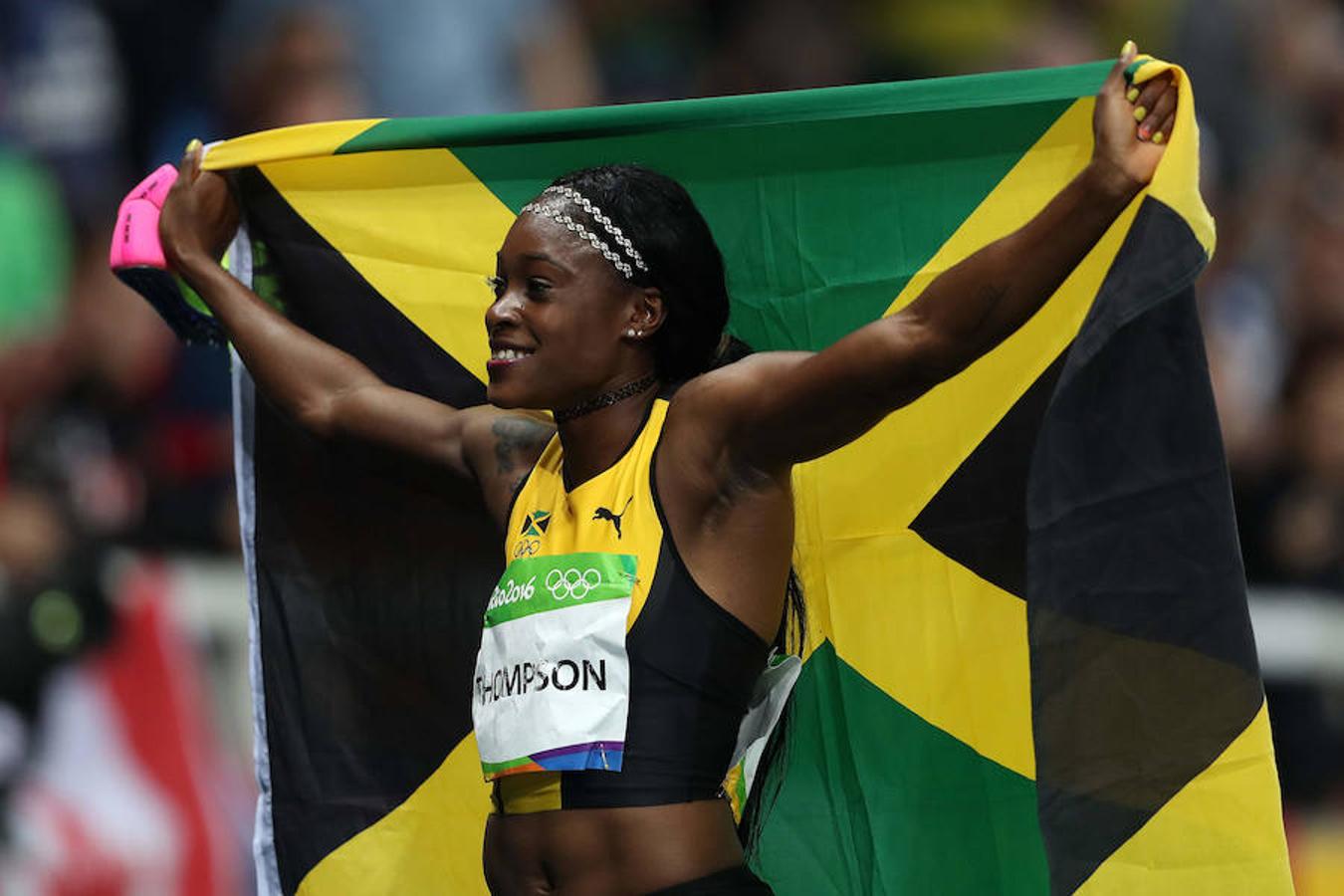 Las mejores imágenes del oro de Elaine Thompson