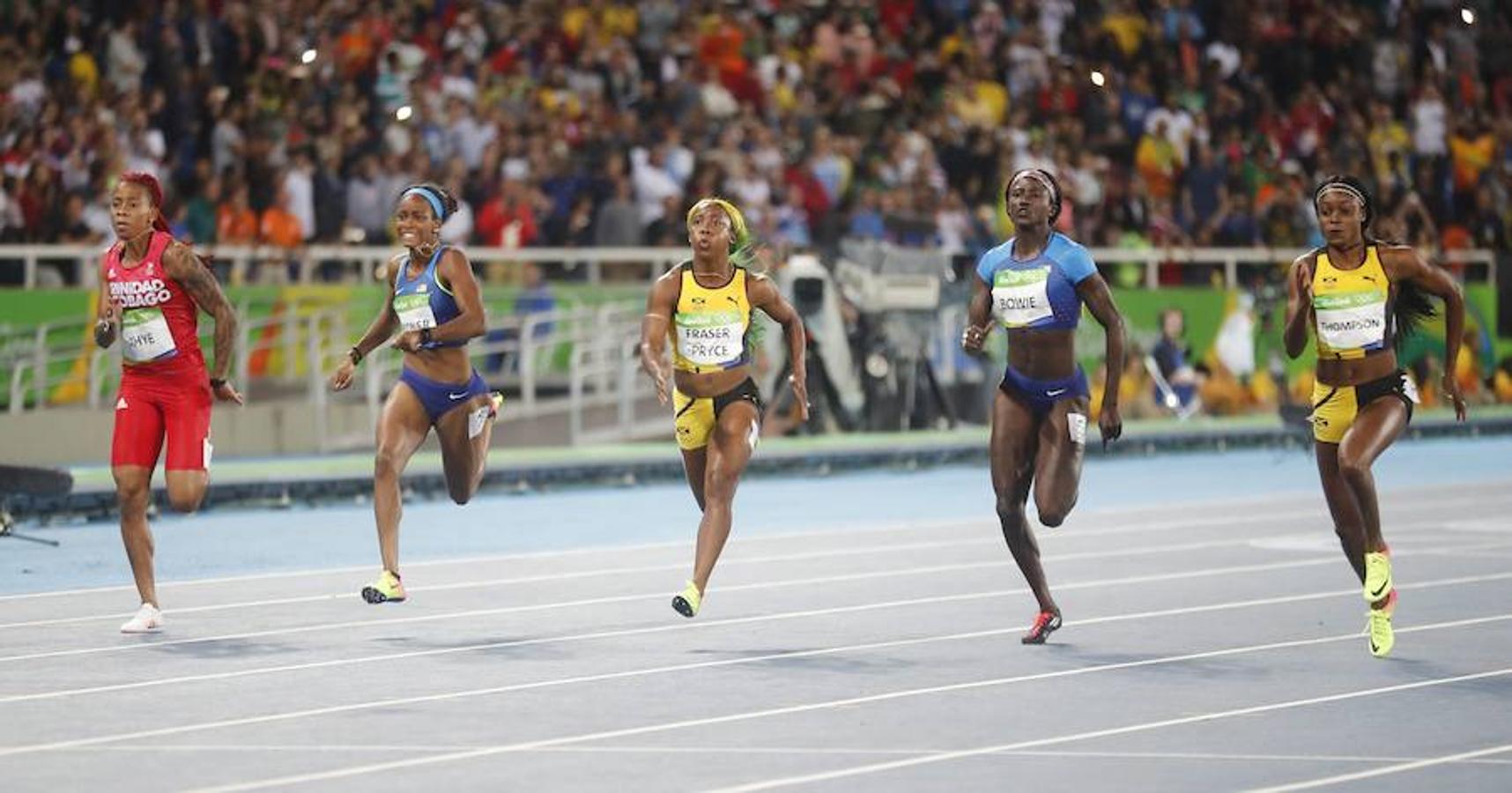 Las mejores imágenes del oro de Elaine Thompson