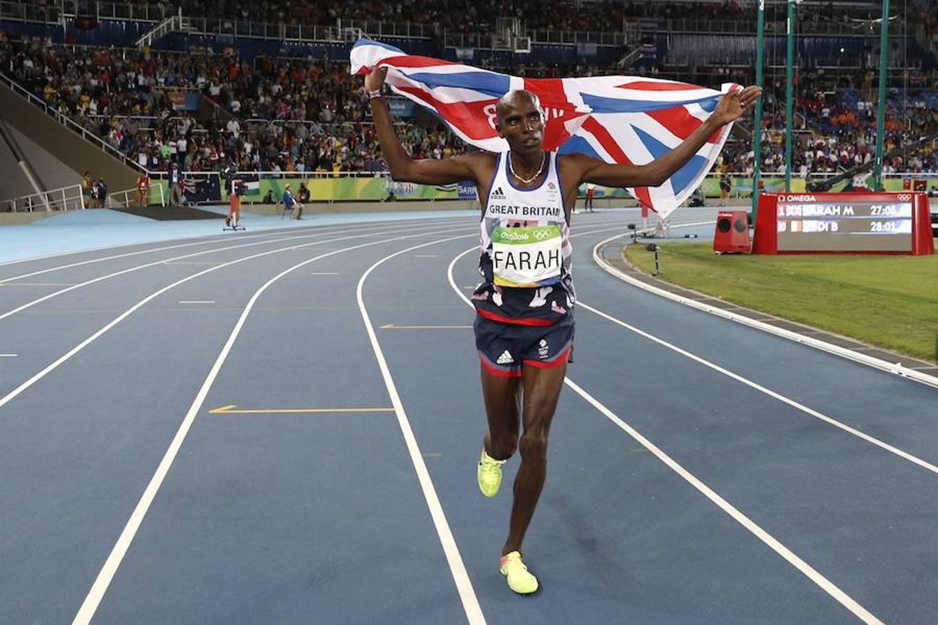 Las mejores imágenes del oro de Mo Farah