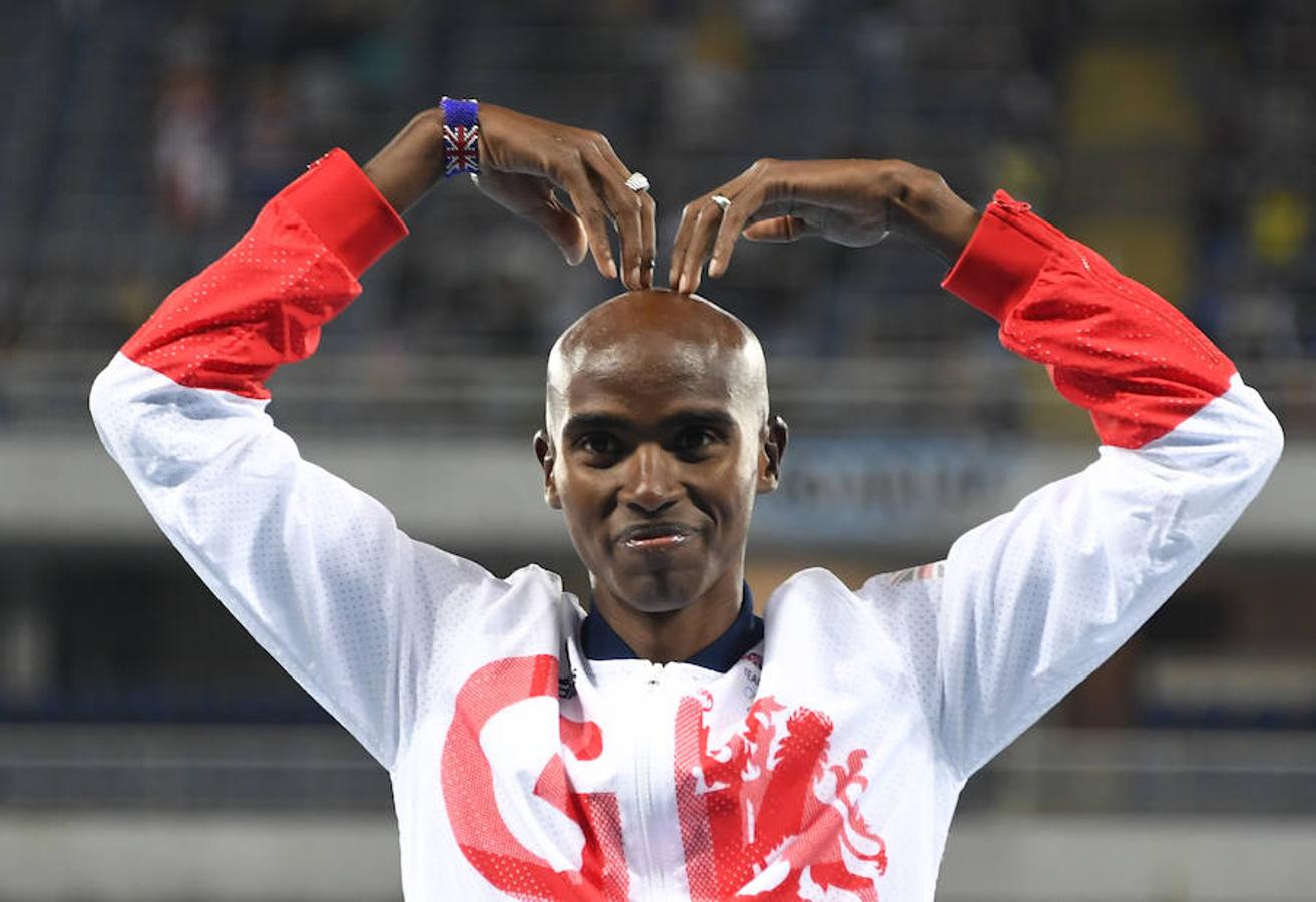 Las mejores imágenes del oro de Mo Farah