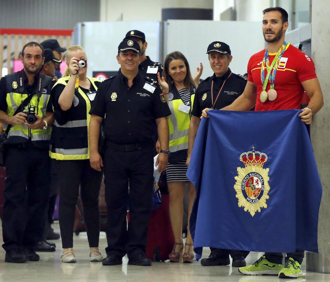 Llegada de los deportistas españoles tras los Juegos de Río