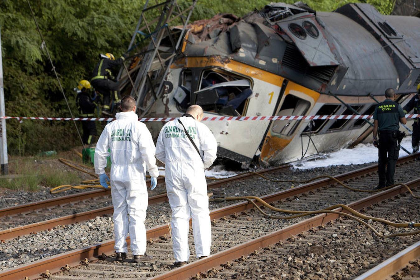 Descarrila un tren en O Porriño