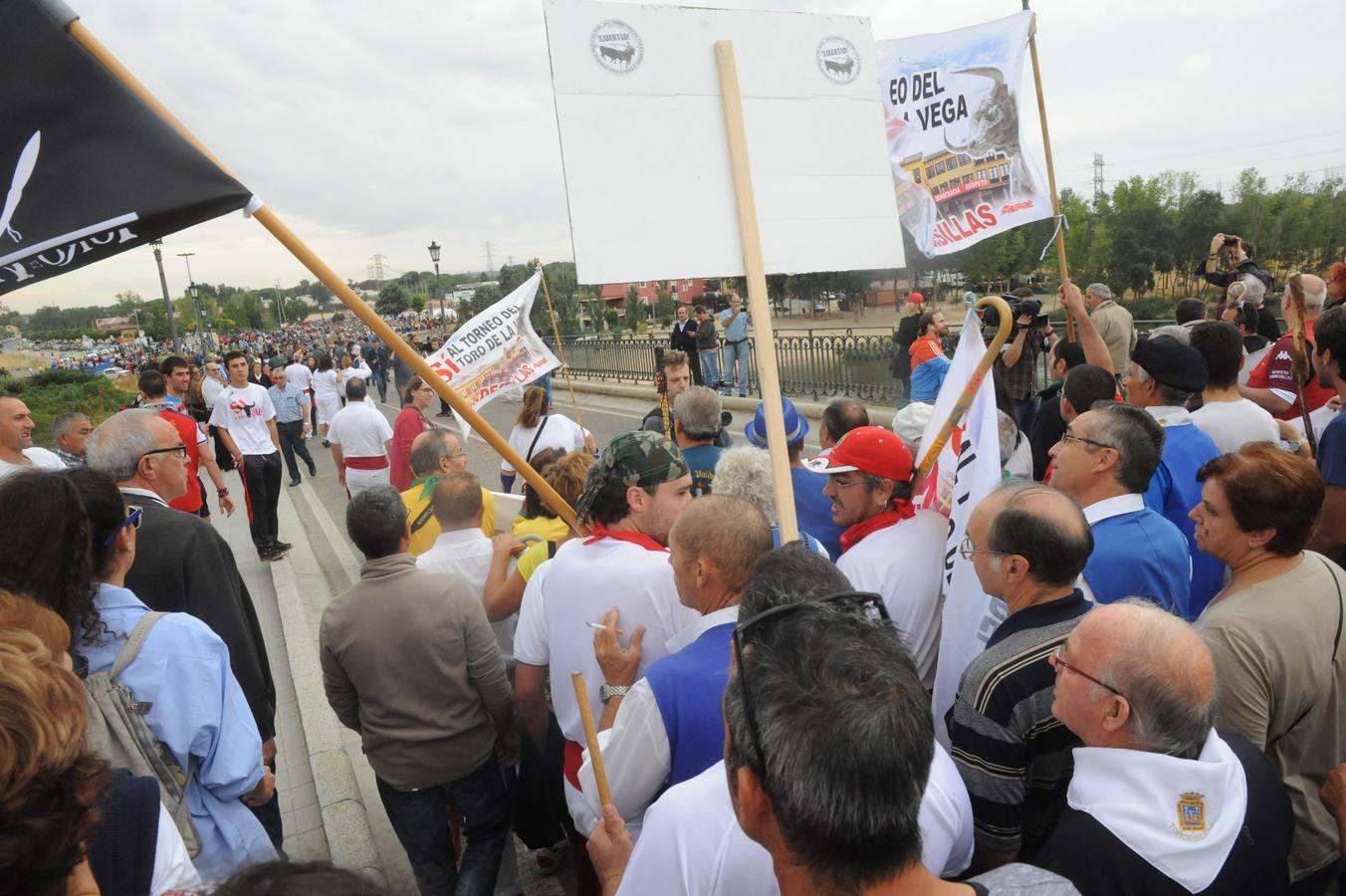 Tordesillas celebra su primera fiesta sin Toro de la Vega