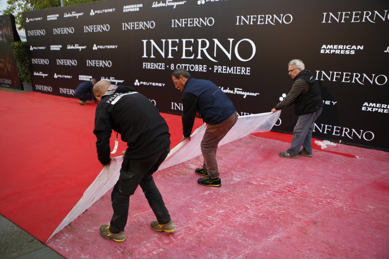 Así fue la alfombra roja de Inferno en Florencia