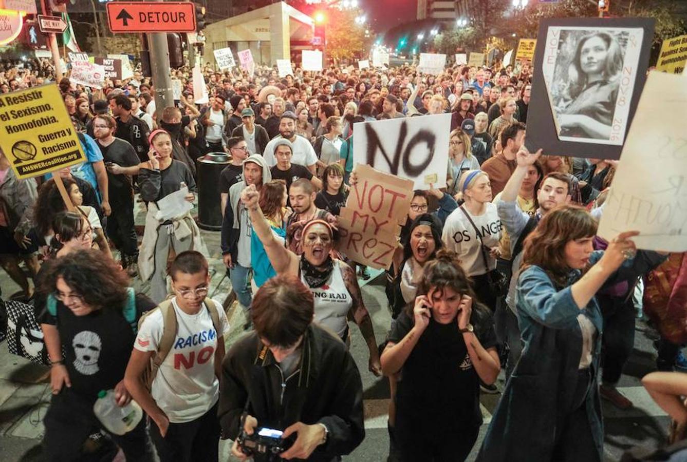 La elección de Trump desata fuertes protestas en EE UU