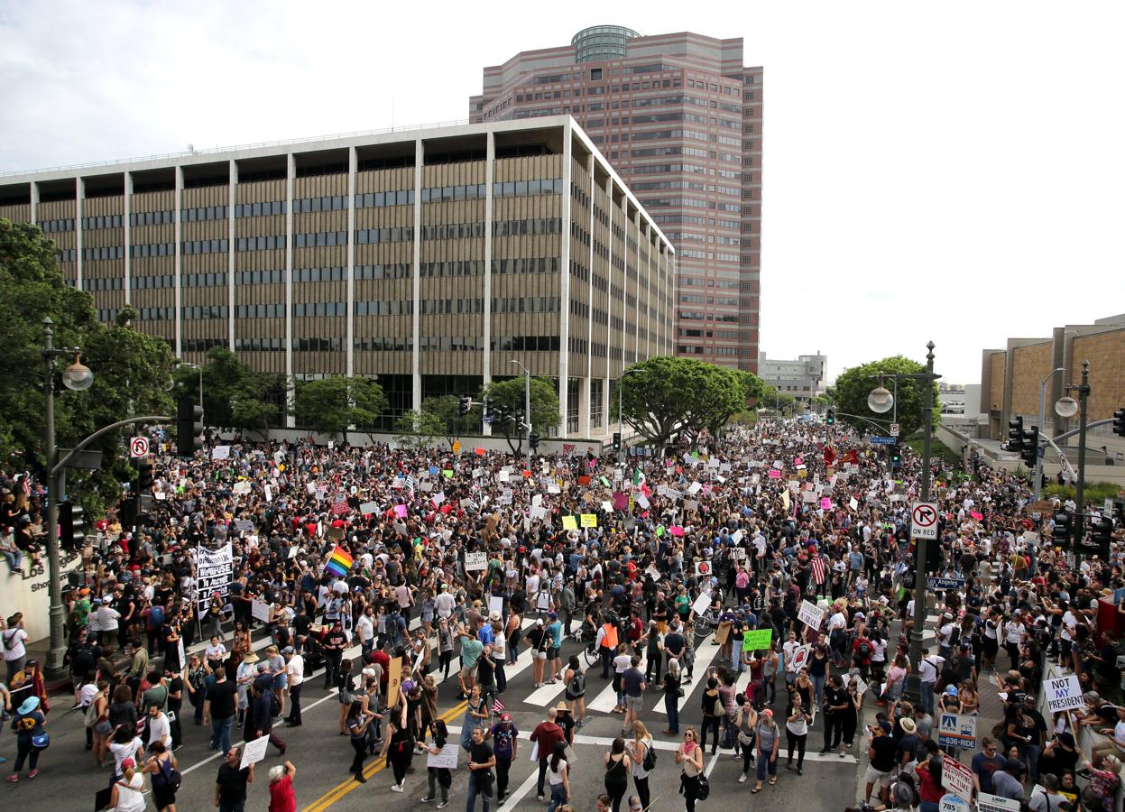 Las protestas anti-Trump se extienden