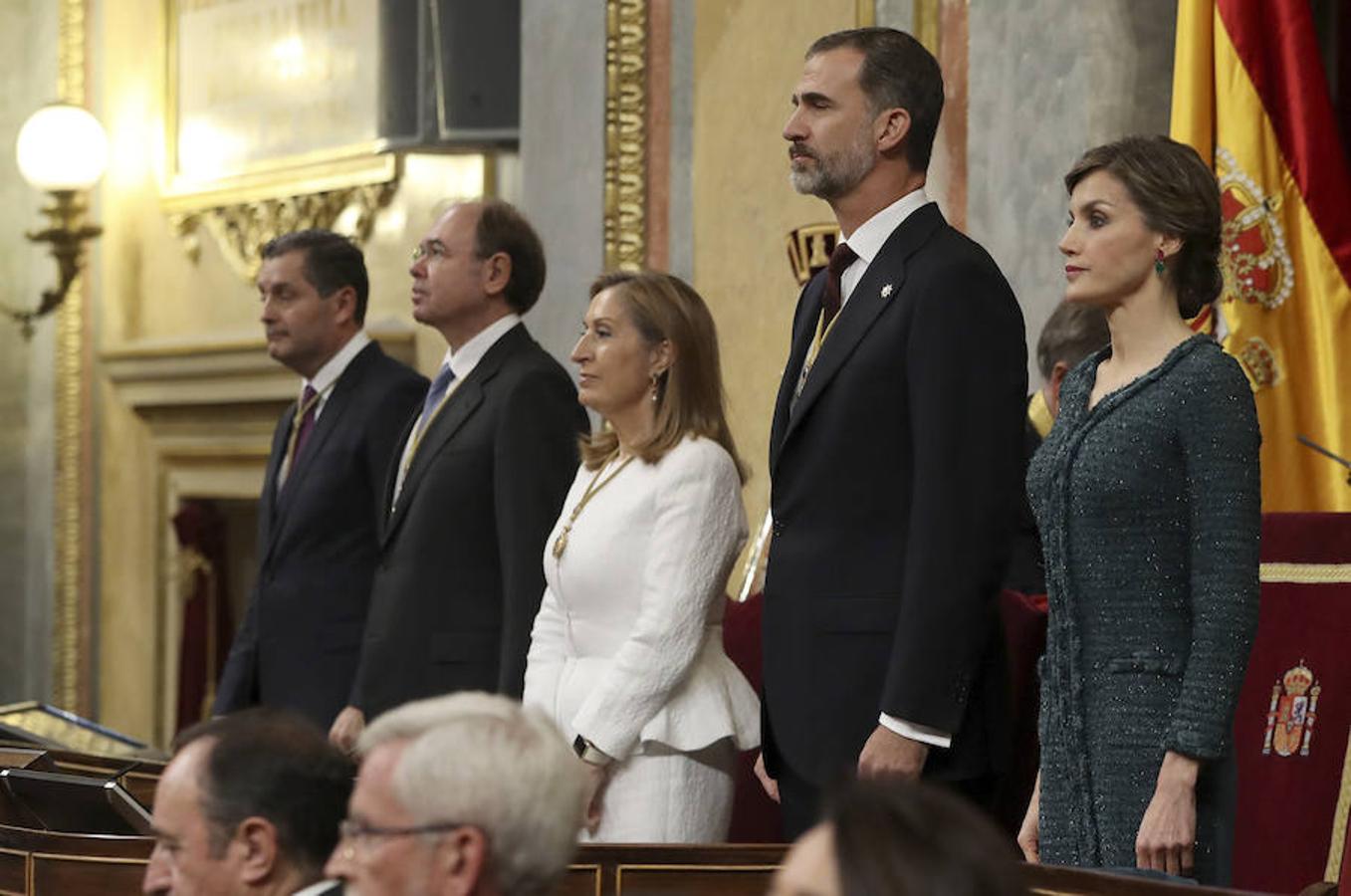 Pío García-Escudero, Ana Pastor, don Felipe y doña Letizia.