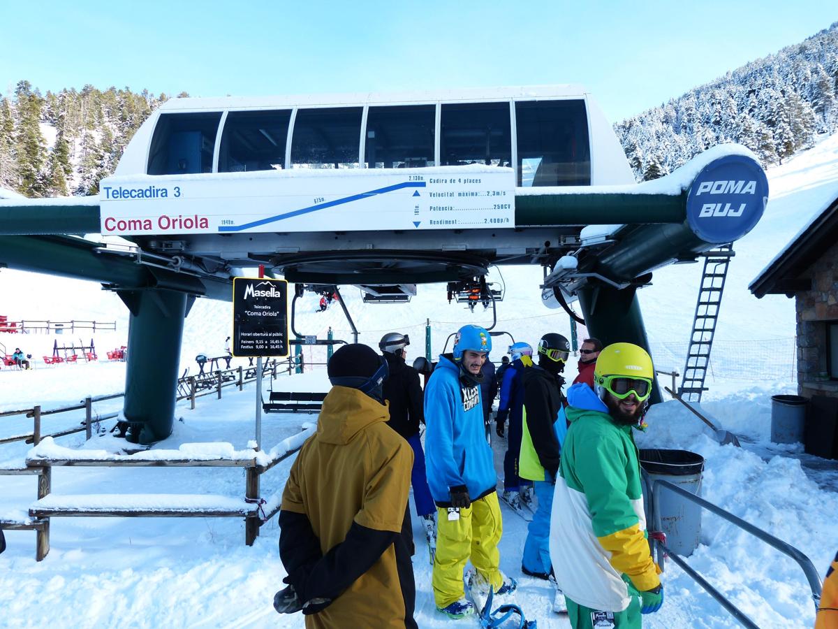 El primer fin de semana de nieve, en imágenes