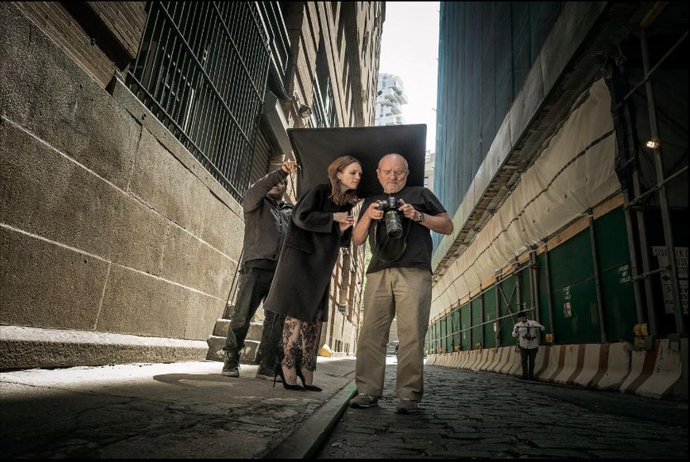 Julianne Moore y Peter Lindbergh.