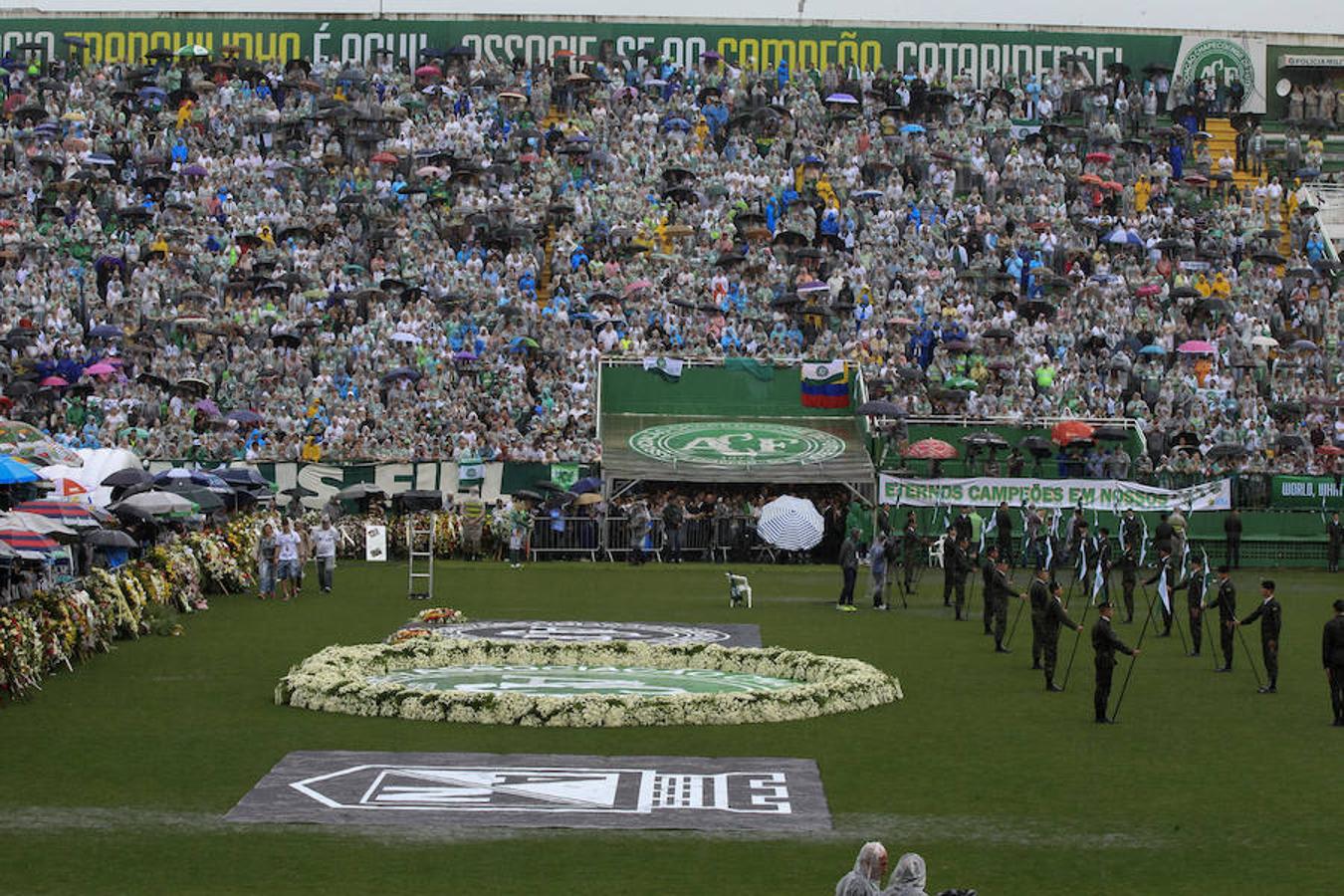 Velorio colectivo a las víctimas del Chapecoense