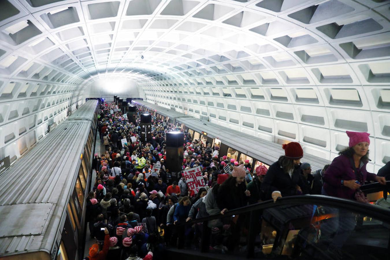 La Marcha de las Mujeres contra Trump, en imágenes