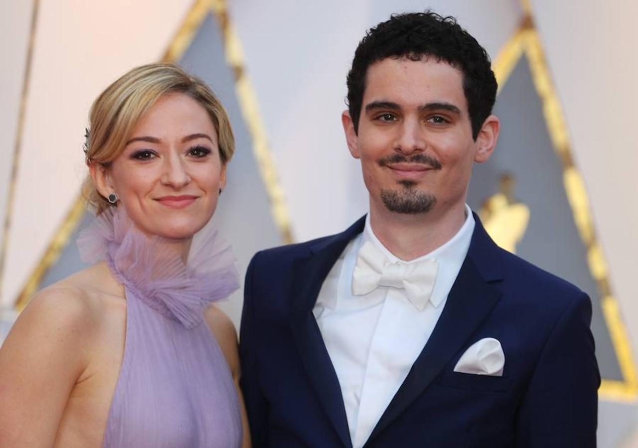 El director Damien Chazelle y su novia Olivia Hamilton.