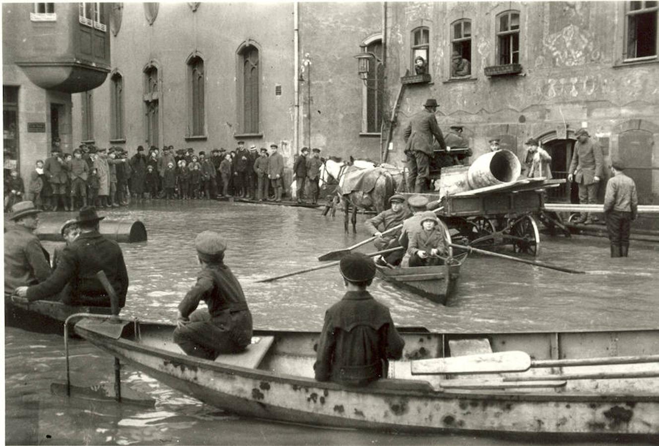 Inundación en Wetzlar en 1920.