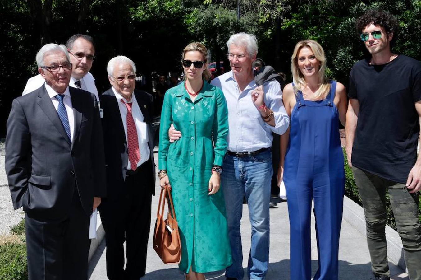 Richard Gere, durante su visita.