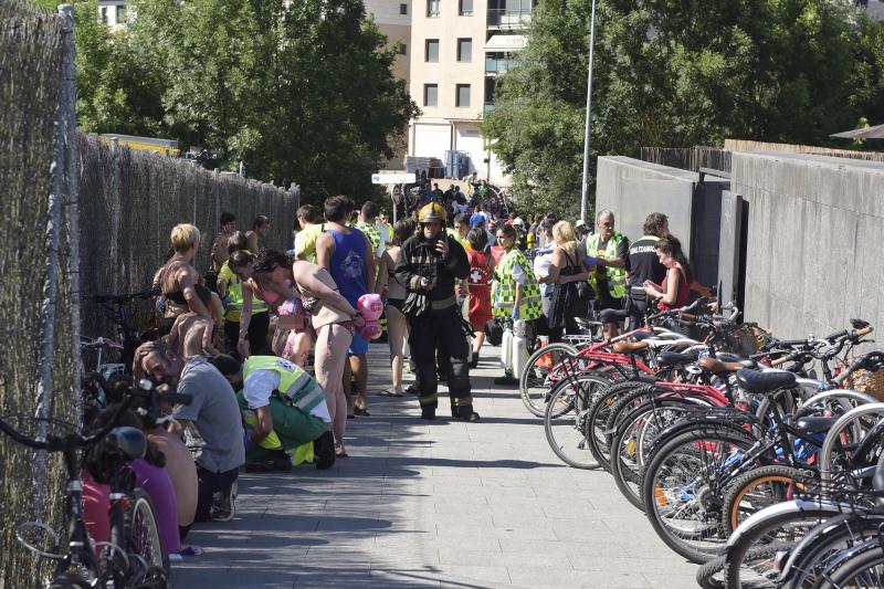 104 intoxicados y 23 traslados al hospital por un escape tóxico en un polideportivo de Tolosa