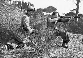 Alfonso XIII, en una cacería en Doñana