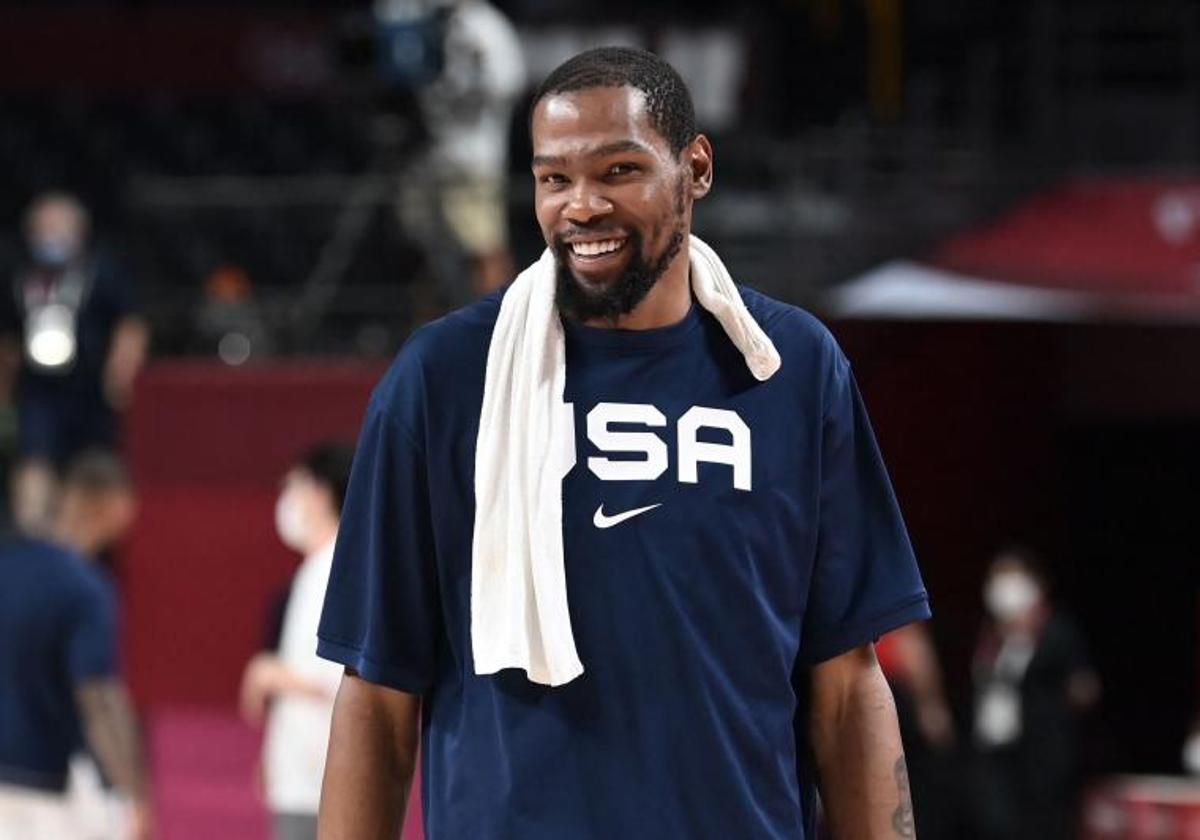 Kevin Durant, con la selección estadounidense