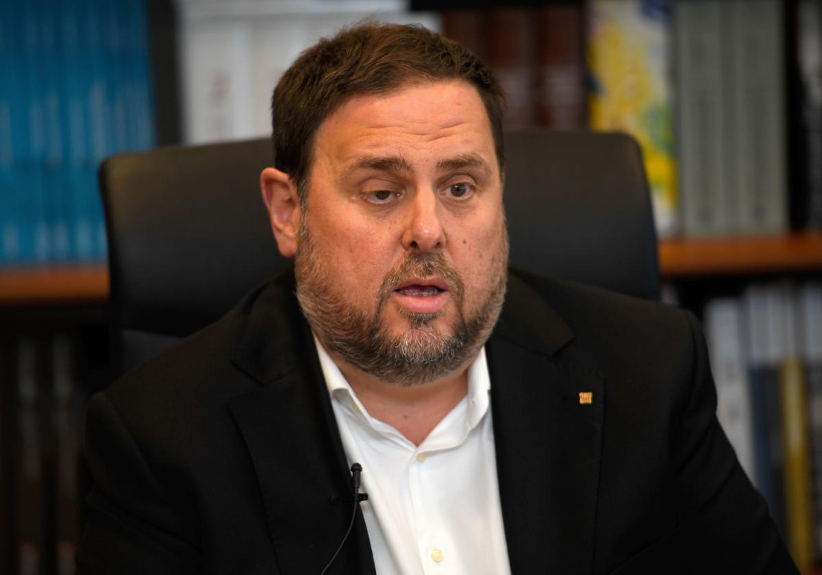 El presidente de ERC, Oriol Junqueras