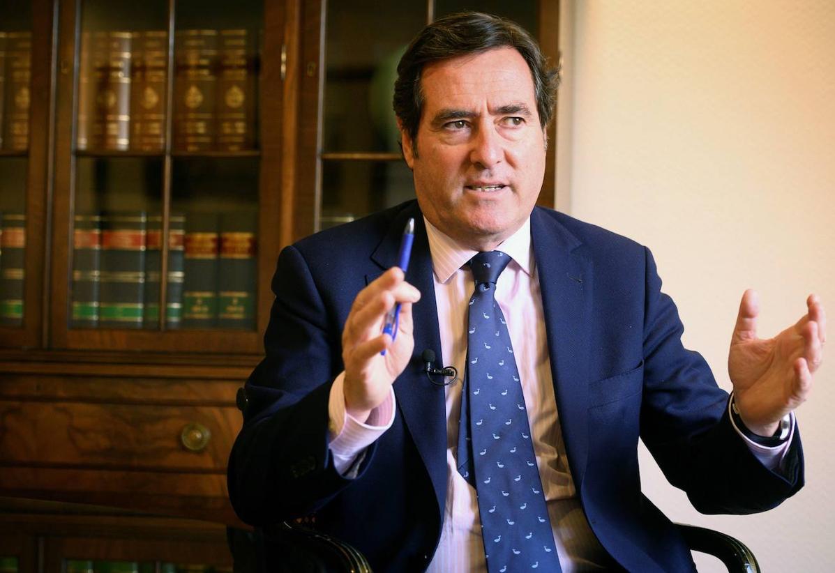 El presidente de la CEOE, Antonio Garamendi.