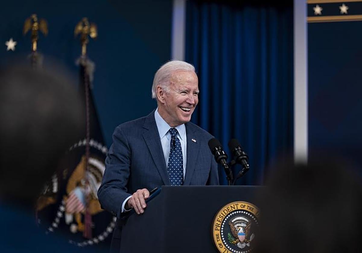 Joe Biden, en una comparecencia el jueves.