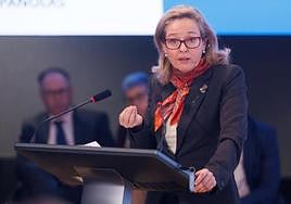 La vicepresidenta primera, Nadia Calviño.