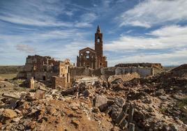 Las ruinas del pueblo de Belchite, en Aragón.