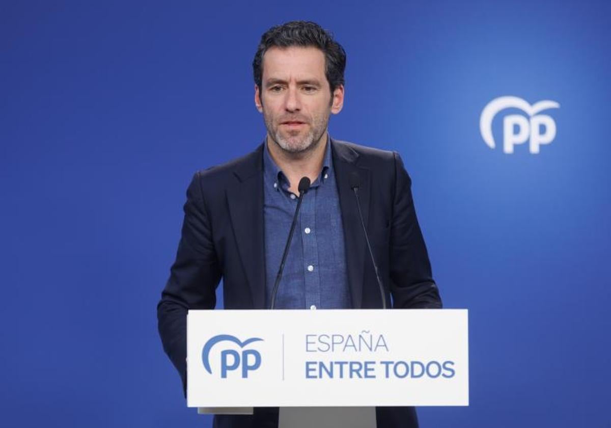 El portavoz de campaña popular, Borja Sémper.