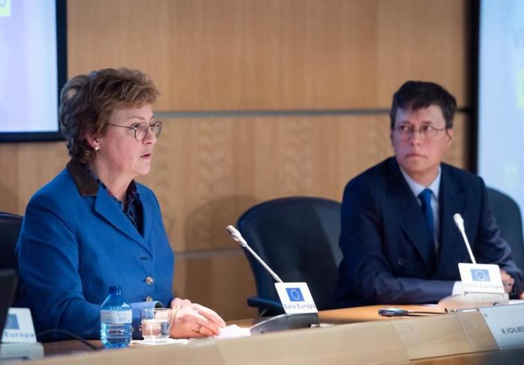 La jefa de la delegación de la comisión de Control Presupuestario del Parlamento Europeo, Monika Hohlmeier, en Madrid.