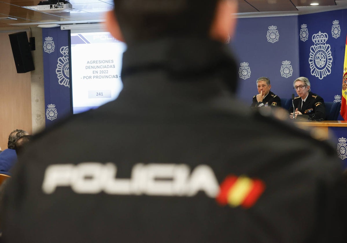 Rueda de prensa para la presentación de agresiones a profesionales sanitarios.