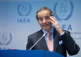 El director de la AIEA, Rafael Grossi, este lunes en Viena.