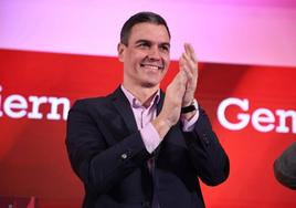 Pedro Sánchez en un acto del PSOE este sábado en Huelva.