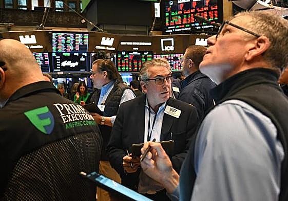 'Brokers' de la Bolsa de Nueva York.