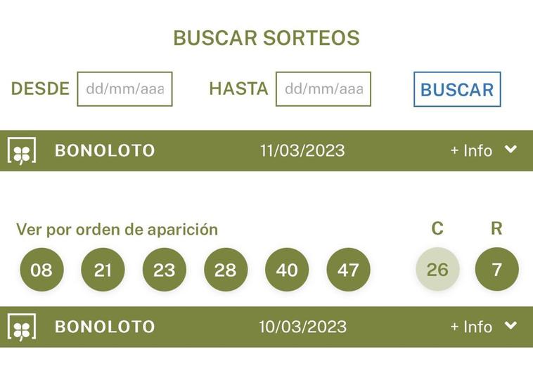 Polémica en la Bonoloto tras salir una combinación casi idéntica con 48 horas de diferencia